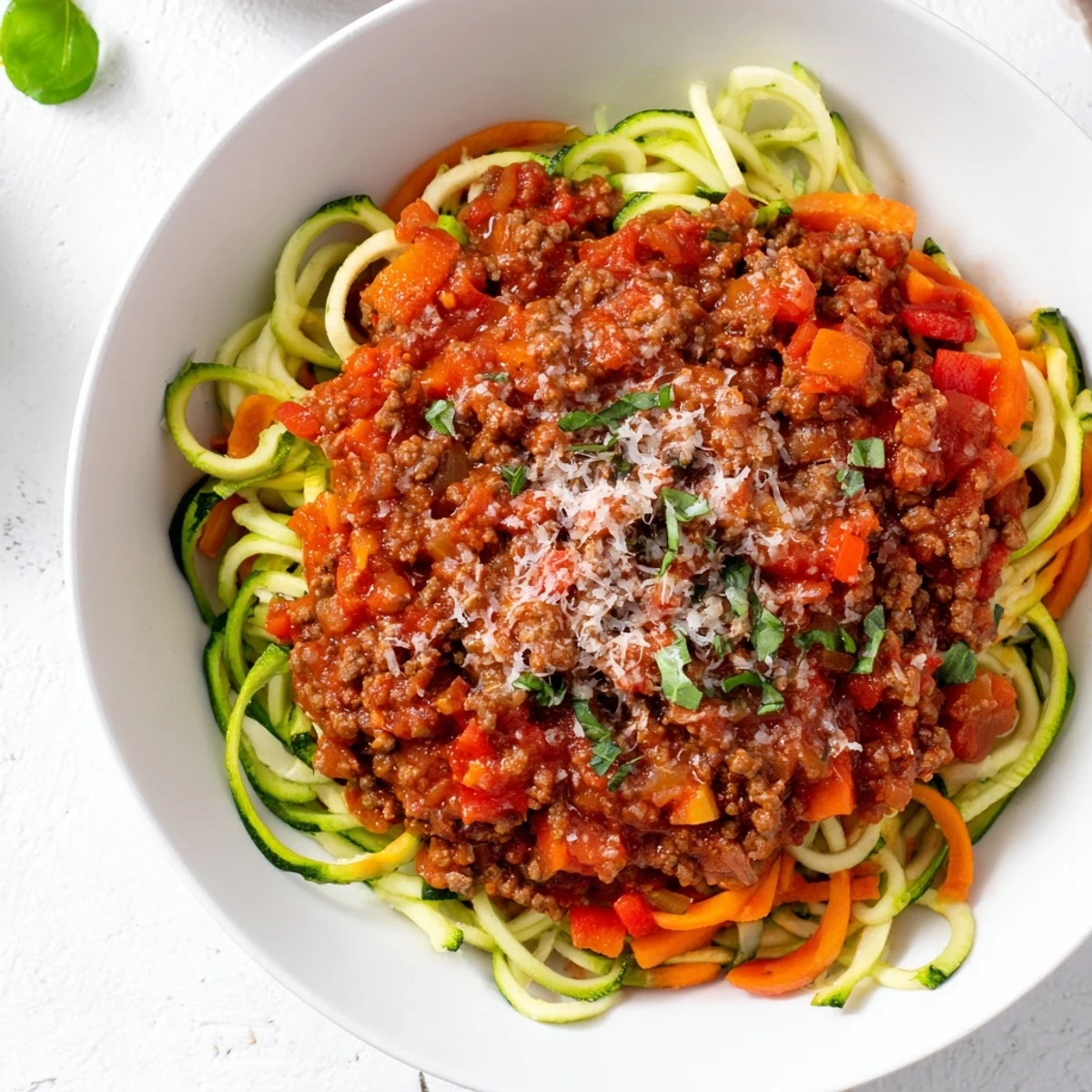 Beef Bolognese with Zucchini