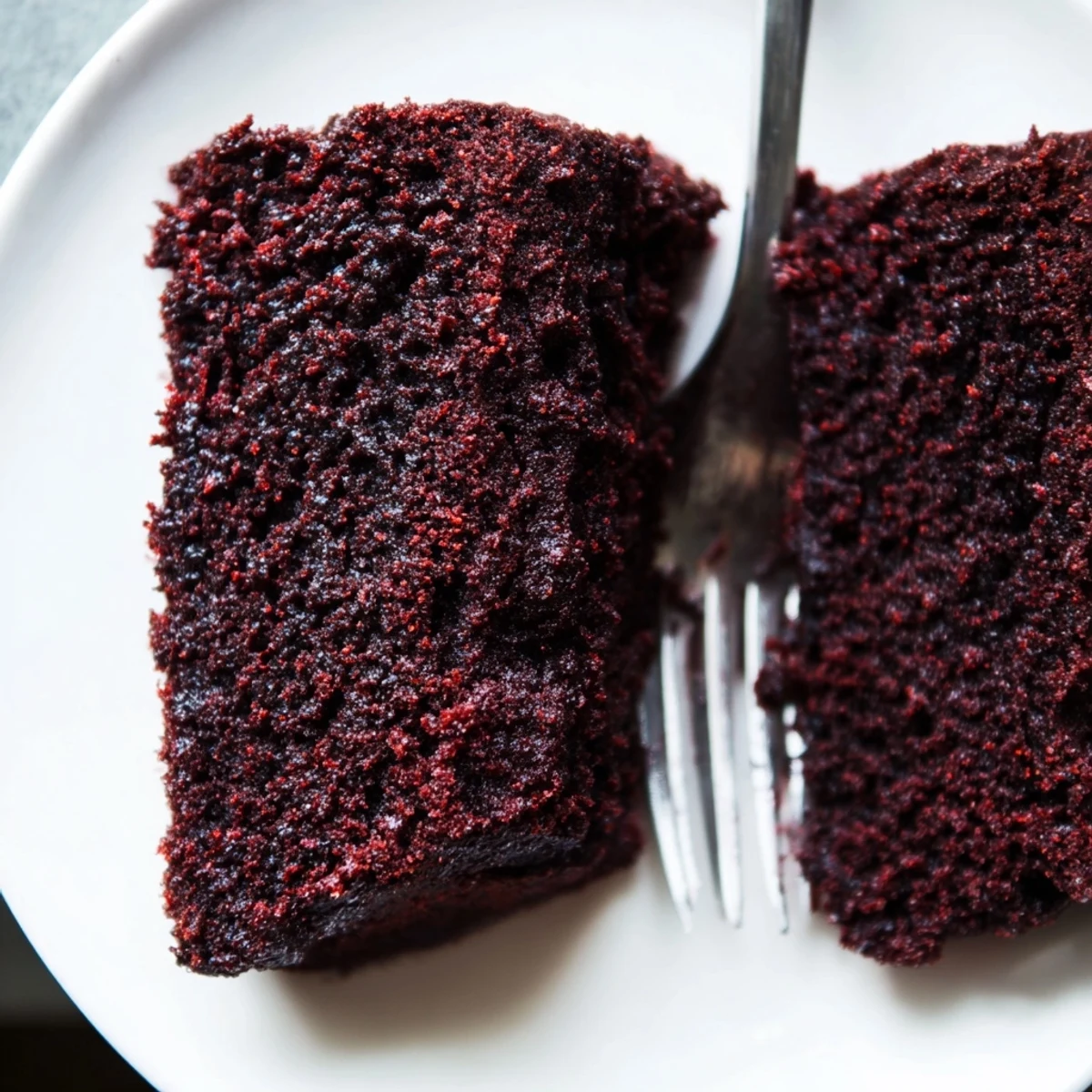 Dark Chocolate and Beetroot Snack Cake squares stacked on a wooden board, showing a glossy dark chocolate ganache drip and tender beet-flecked crumb.
