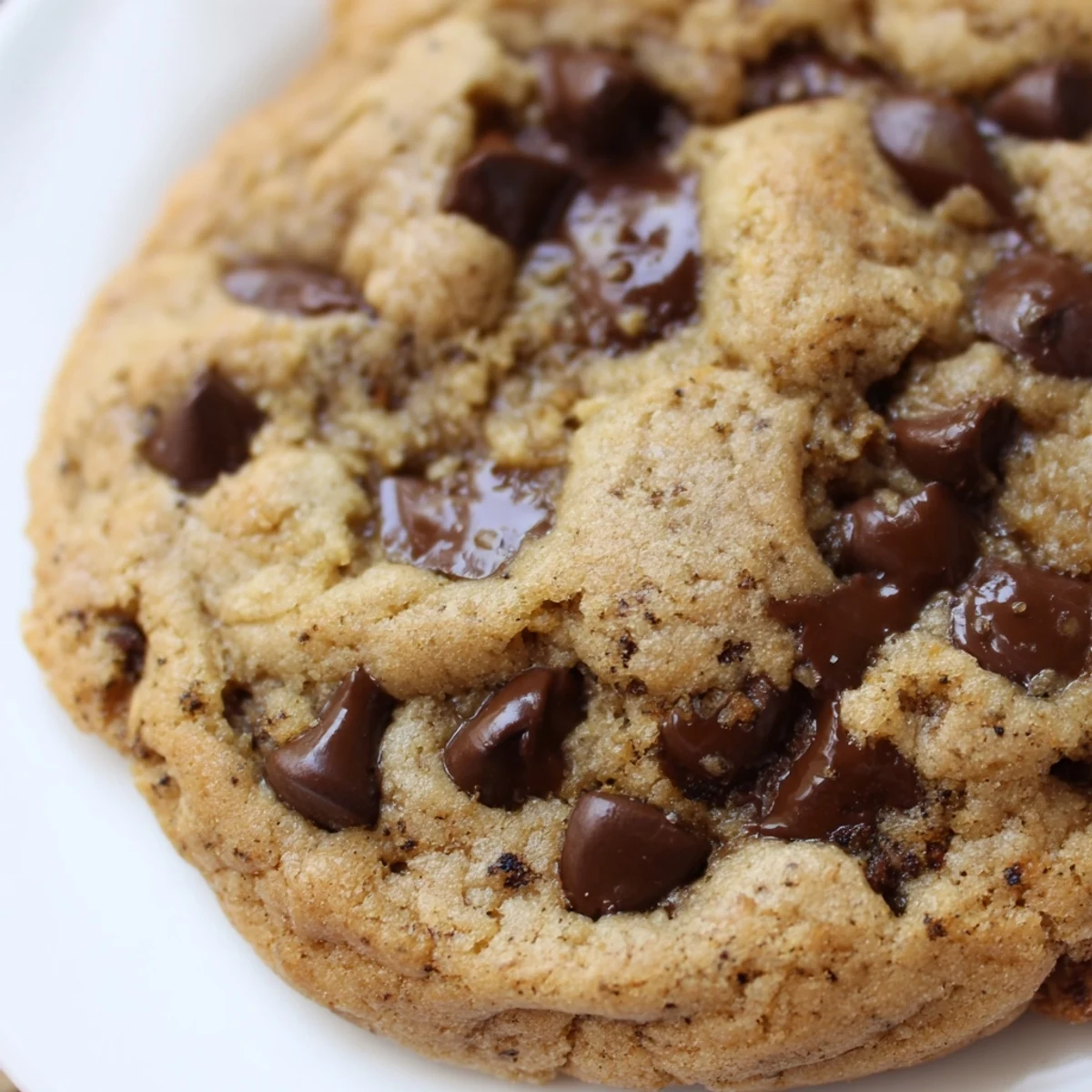 Overhead shot of Chai Spiced Chocolate Chip Cookies on a cooling rack, ready for cozy afternoon snacking.