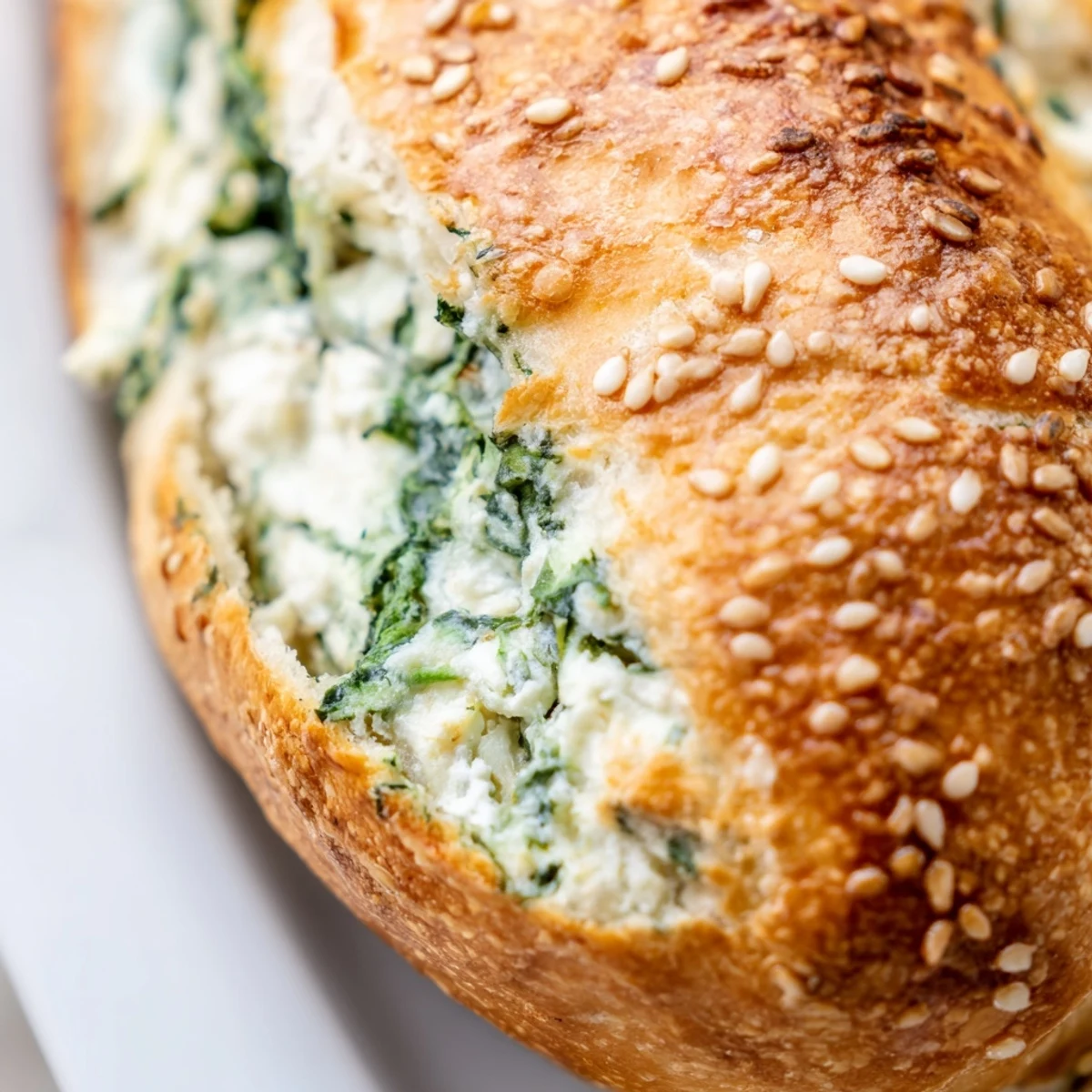 Golden brown Spinach Cottage Cheese Flagels topped with poppy seeds cooling on a wire rack for breakfast.