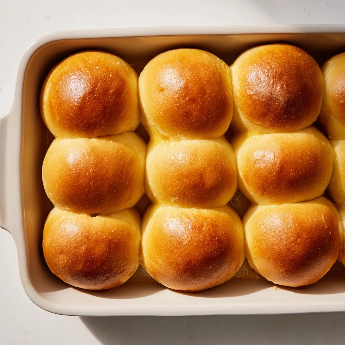 Soft homemade brioche rolls torn open revealing tender buttery interior and fluffy texture
