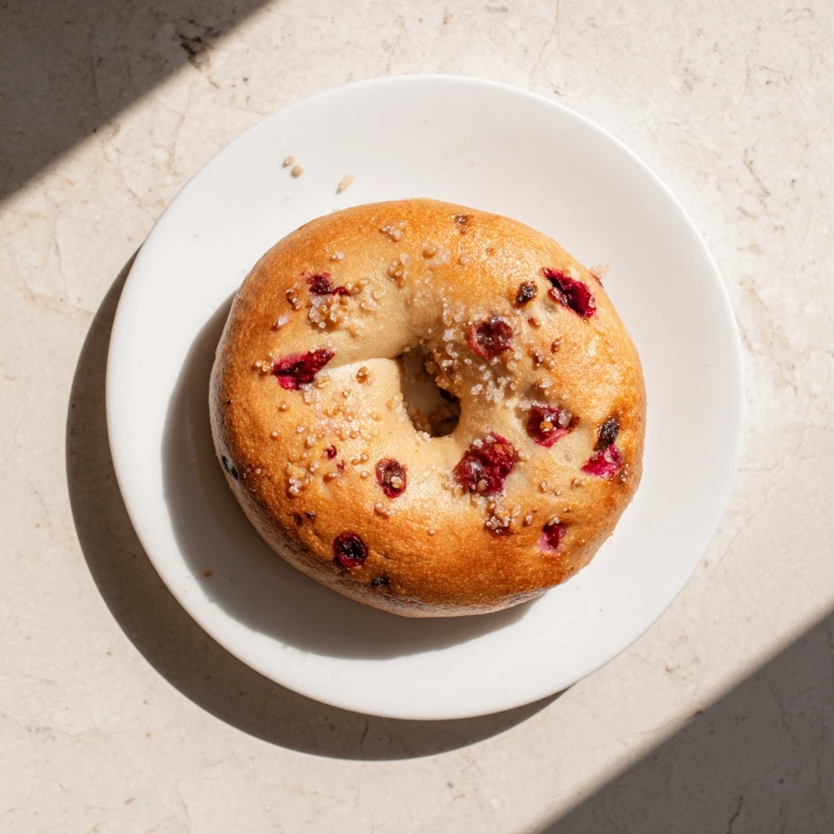 Raspberry Sourdough Bagels