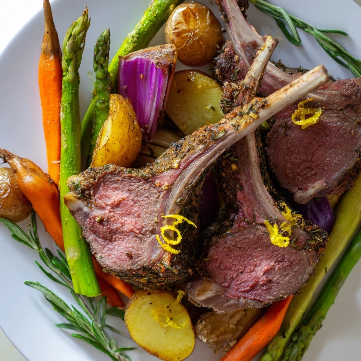 Easter Dinner Sheet Pan Lamb