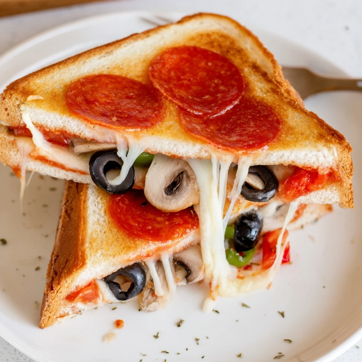 Serve warm Pie Iron Pizza Pockets alongside sparkling lemonade and green salad.