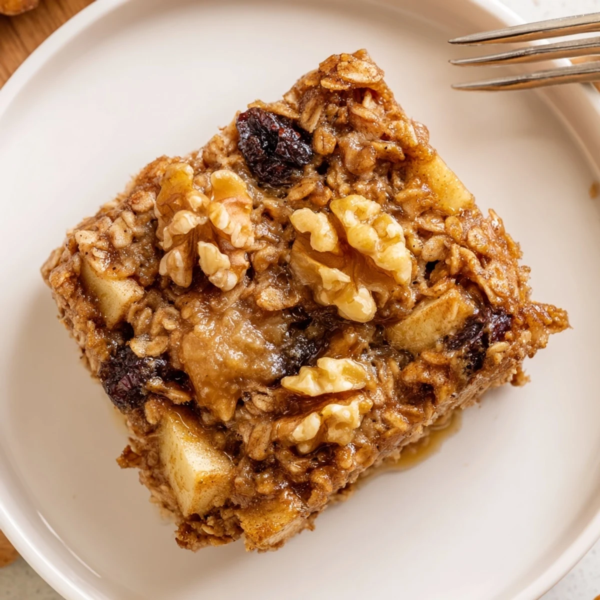 Served warm with yogurt, Delicious Apple Cinnamon Oatmeal Bake Recipe For Mornings.