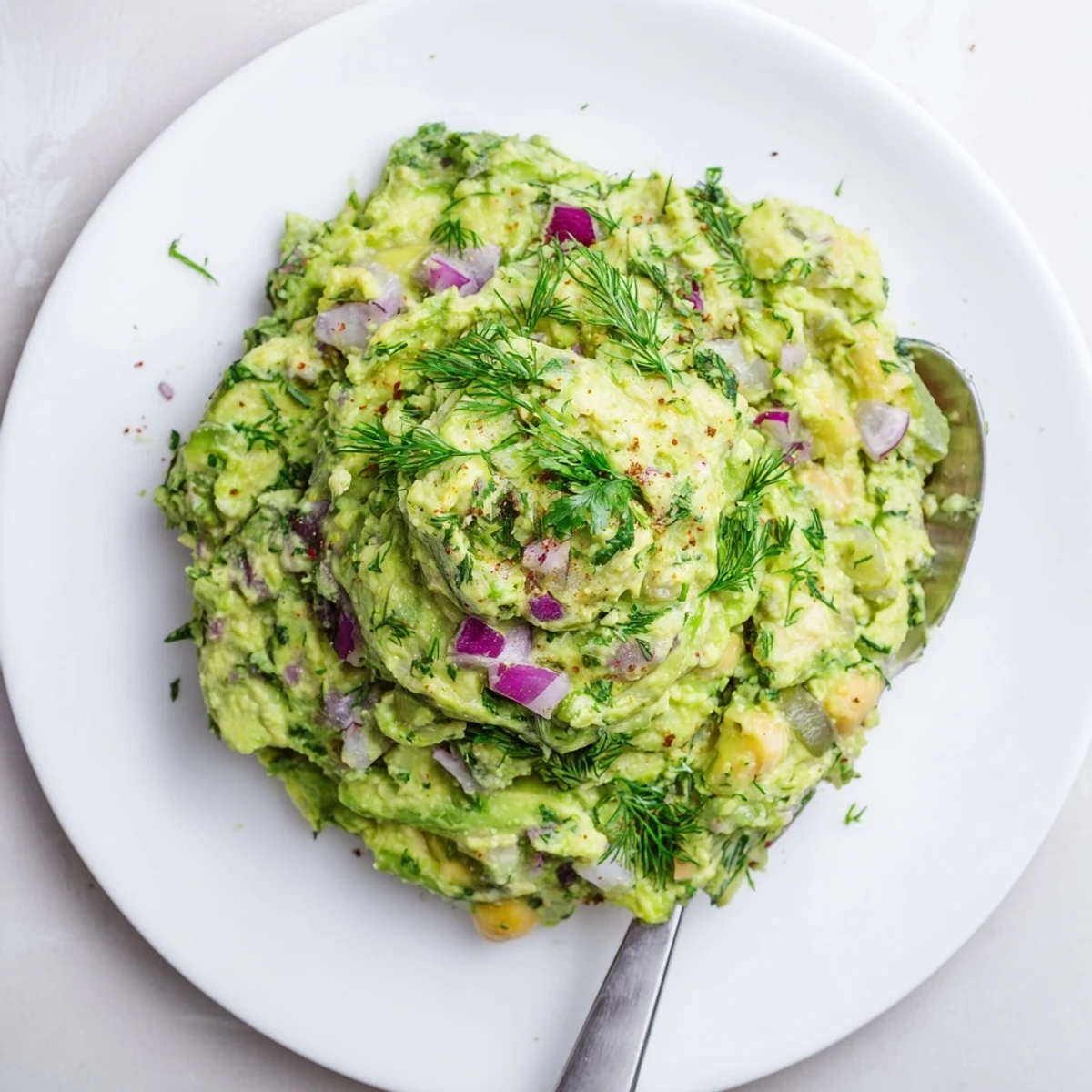 Creamy Smashed Chickpea Avocado Pickle spread on toast, tangy crunch