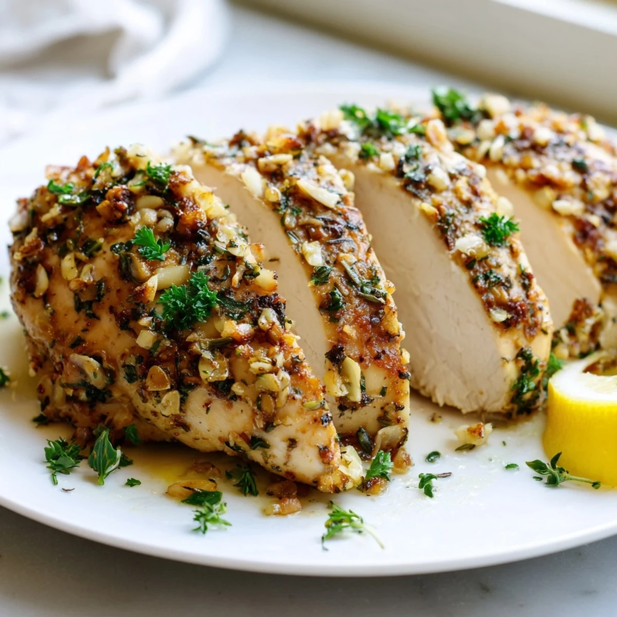 Garlic Herb Chicken Oven Roasted