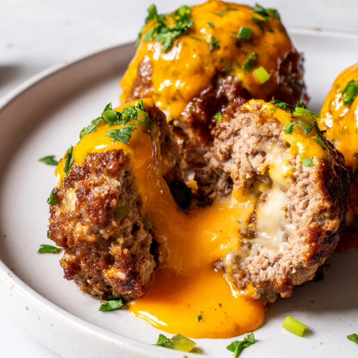 Cheese Stuffed Meatballs