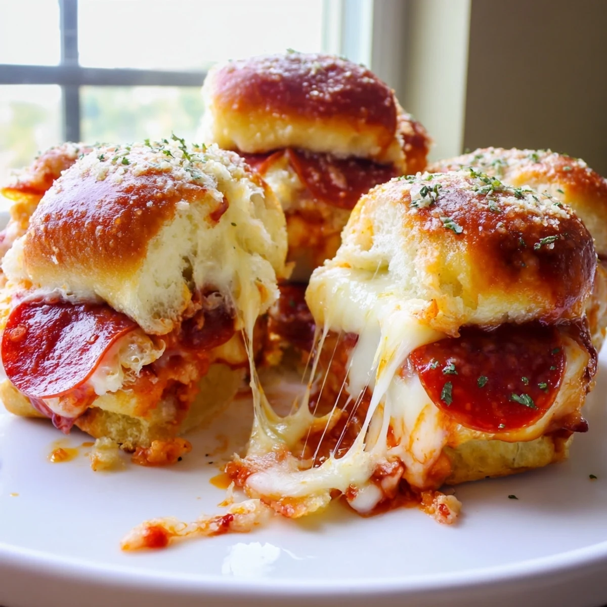 Hot Honey Pepperoni Sliders