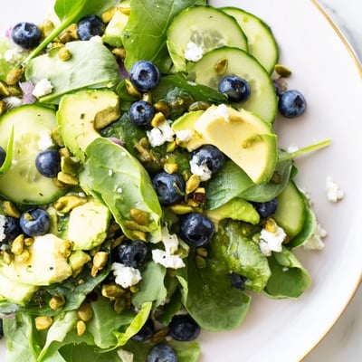 Blueberry Pistachio Spring Salad