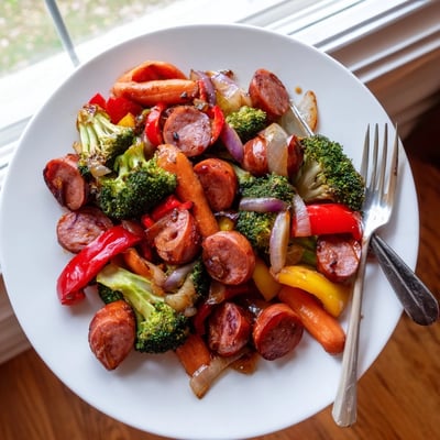 One Pan Honey Garlic Kielbasa
