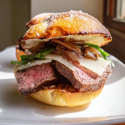 Filet Mignon Garlic Parmesan Sliders
